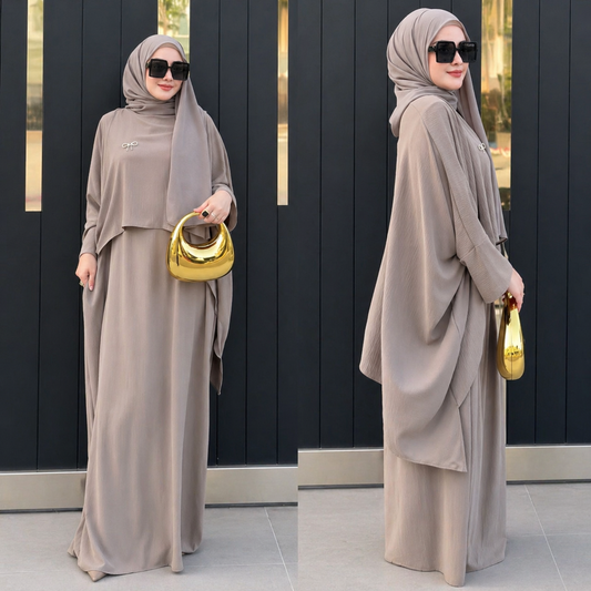 Amara Flow Abaya – Premium Italian Cotton, Cooling & Effortlessly Elegant